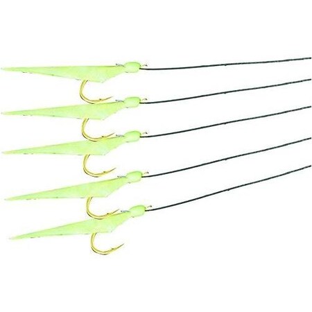 Mustad Ultrapoint Sabiki Rig, Glow Fish Skin, Size 6 USR18-GLS-6-1